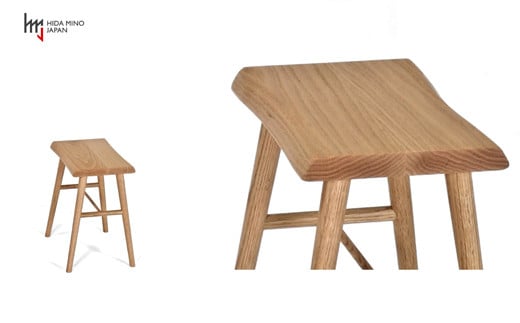 D67-03 スツール/サイドテーブル【オーク材】 （JCW73014O ONO）