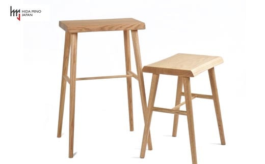 D73-03 ハイスツール/サイドテーブル【オーク材】 （JCW73016O ONO）