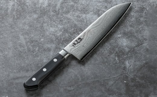 源虎徹 銀彩ダマスカス 三徳＆ペティ150mm 包丁2本セット（安田刃物）H110-04