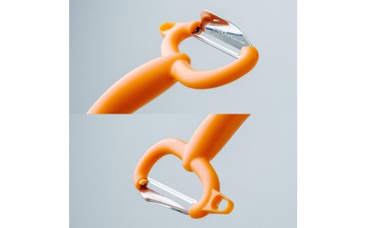 ＜『所さんお届けモノです！』で紹介されました＞ 皮が挟まりにくい サンクラフトピーラー オレンジ（FC-108）MBS毎日放送 2024.6.8放送分 フレッシュカラーシリーズ 皮引き