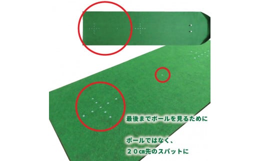ゴルフ パター 真っすぐ打つ練習用マット D12-04