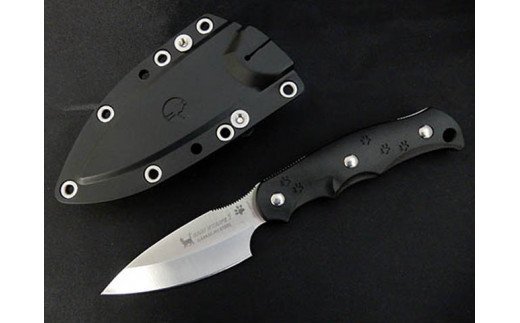 H32-01 サビニャイフ1 スナネコver 直刃 ブラックFRN