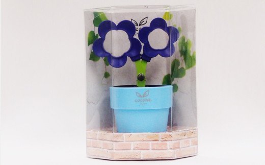 H4-13 【ペン立て付きはさみ】coconeフラワー バイオレット ～はさみ ニッケン刃物 インテリア 雑貨 ペン立て 文房具 文具～ かわいいはさみ お花 はさみ 女性 飾れる おしゃれ インスタ