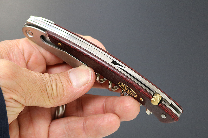 H20-29 Mate ソムリエナイフ YA-2赤合板（YA-2/RD） ～メイト ワイン オープナー 栓抜き コルク抜き コークスクリュー 関の刃物～