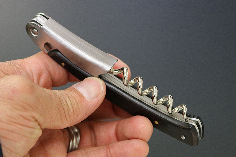 H20-27 Mate ソムリエナイフ YA-2黒合板（YA-2/BK） ～メイト ワイン オープナー 栓抜き コルク抜き コークスクリュー 関の刃物～