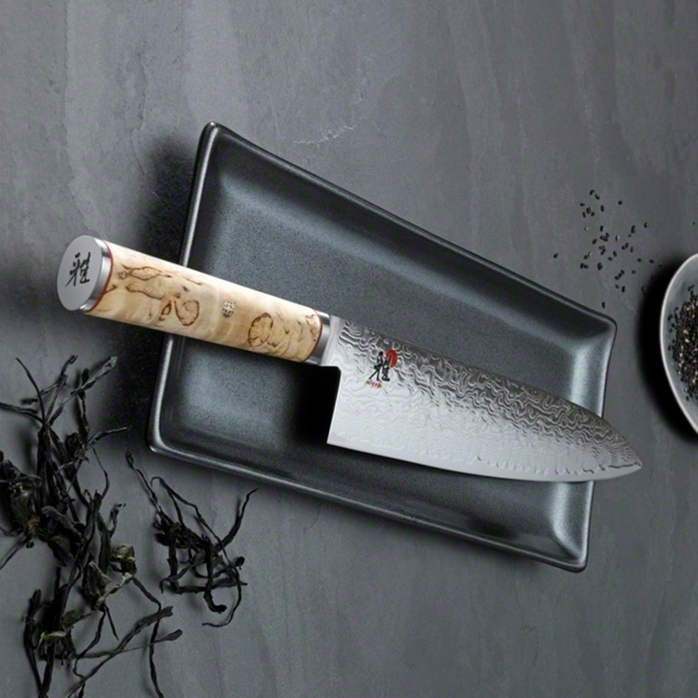 MIYABI ミヤビ 「 5000MCD 三徳包丁 180mm 日本製 」 ダマスカス 三徳 包丁 ナイフ 多層鋼 岐阜県関市製【日本正規販売品】 34374-181