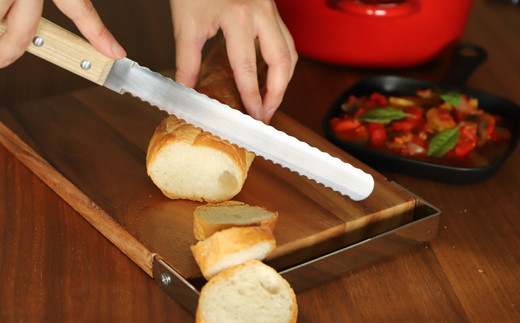 ２ＷＡＹ 【ソフト＋ハード ブレッドナイフ】 柔らかいパンも硬いパンもこれ１本で パンくずが出にくい H8-107