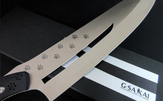 H57-09 SABINYAIFE KITCHEN3（サビニャイフキッチン3） 三徳包丁 ネコver