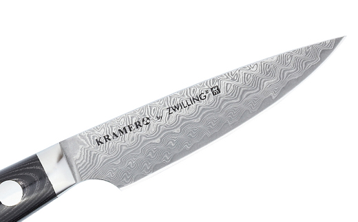Zwilling ツヴィリング 「 ボブ・クレーマー ユーロ ステンレス パーリングナイフ 90mm 日本製 」 ダマスカス ペティ 果物 多層鋼 岐阜県関市製 【日本正規販売品】 Bob Kramer Paring Knife 34890-101