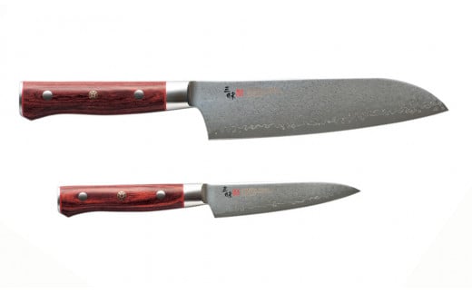 三昧 クラシックプロ紅蓮シリーズ 包丁2点セット （三徳180mm＆ペティ110mm） 【最長3ヶ月】を目安に発送　H130-05 丸章工業