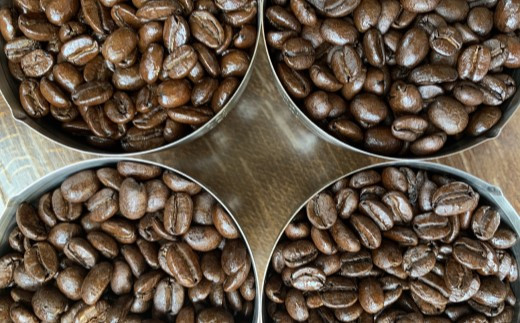 カフェ・アダチ コーヒー豆 深煎り セット 300g×4種（計1.2kg）