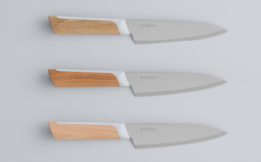 【最長12ヶ月で発送】＜日本初の超硬合金包丁＞ KISEKI: ペティ ［ミズナラ］・ダイヤモンド砥石セット ～ グッドデザイン賞受賞 (R5.10) テレビ紹介多数！ 毎日放送「 所さんお届けモノです！ 」(R6.6.8)　TBS「 ララLIFE 」(R5.5)