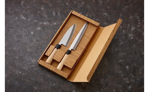 H20-16 濃州正宗作 和包丁2点セット（鋼）