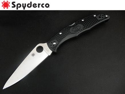 【スパイダルコ】エンデューラ4 フルフラット ブラック（折りたたみナイフ）