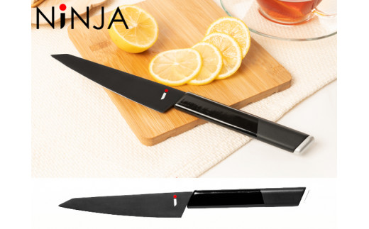 ＮiNJA Cool Kitchen Were ペティナイフ H15-27 オールブラックのクールな包丁（黒）【思いやり型返礼品】