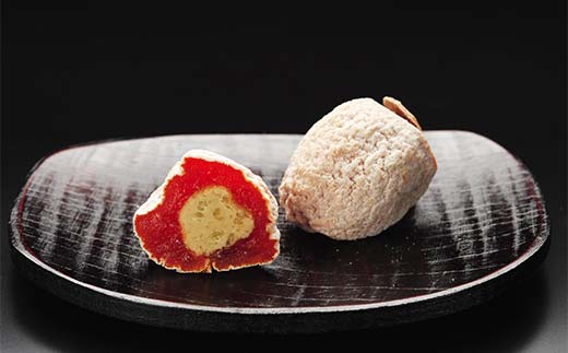 【ふるさと納税限定】【季節限定】【御菓子司美濃屋】 木守柿（栗きんとん入り市田柿 干し柿 ）― 15個入り・お茶セット 【オンライン決済のみ】 中津川銘菓 国内特選栗使用 和菓子 中津川 岐阜 御歳暮 高級 ギフト F4N-1802