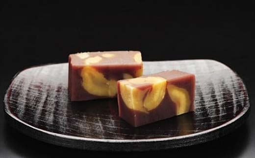 【ふるさと納税限定】木守柿6個・栗蒸し羊羹セット F4N-1005