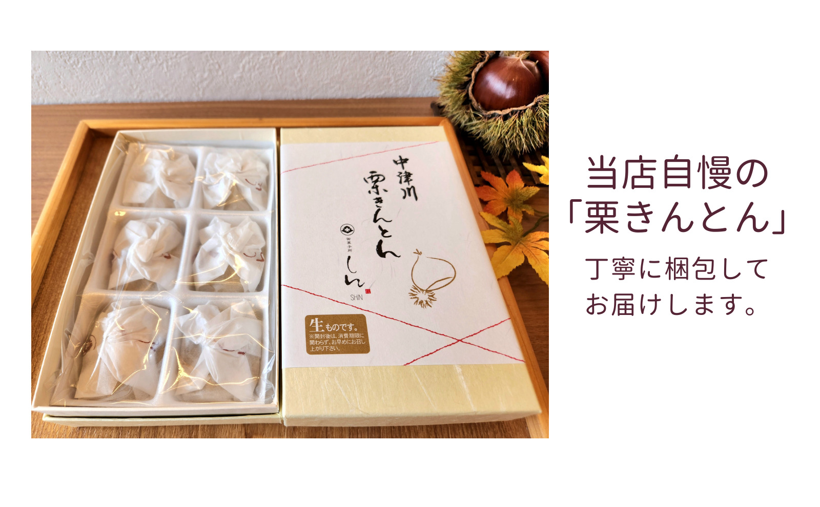 ＜御菓子所しん＞中津川栗きんとん6個入×2箱 F4N-2381