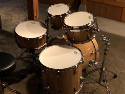 【高島屋選定品】＜koikedrums＞ 栗の木 ドラムセット F4N-0593