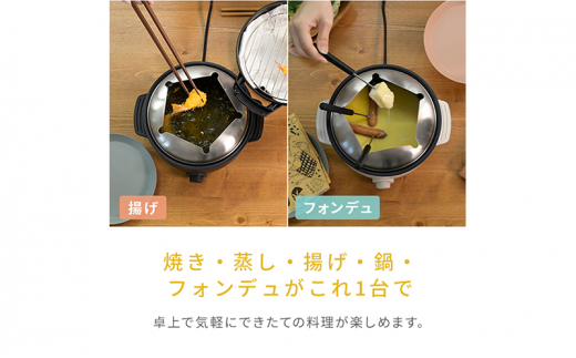 卓上電気小鍋 デキタテポット R7J71 YMCP-S650(B) F4N-2539