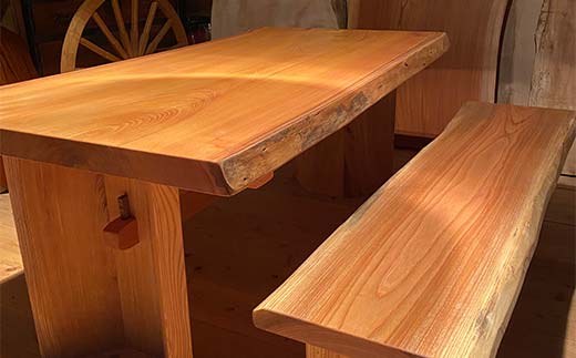 白山クラフト【受注生産】ケヤキ一枚板テーブル テーブル 家具 机 ダイニングテーブル 【オーダーメイド】天然木 F4N-2353