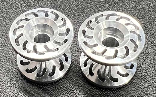 タミヤ ミニ四駆用 ベアリングアルミローラー（切削加工品）2段アルミローラーセット（13-12ｍｍ）H827282-837282 ミニ四駆 アルミローラー 東原工業所 岐阜県 F4N-1890