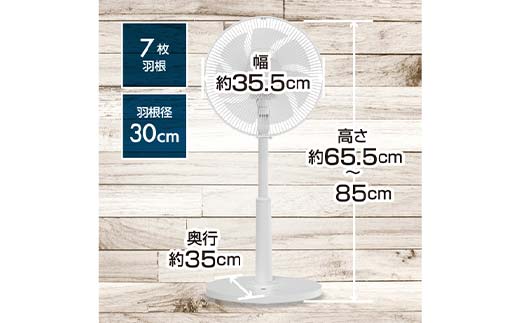 YAMAZEN 30cmDCフルリモコン扇 PD(H) S5M19 RLX-CP030(H) PD(パワー・デリバリー)仕様 扇風機 高出力の風量 コンセントがなくても使用可能 シンプル dcモーター リモコン ライトグレー F4N-2409