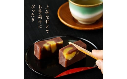 【中津川銘菓】【栗の銘菓】御菓子司美濃屋 栗蒸し羊羹 2本入り（1箱）+3本入り（1箱） 国内特選栗使用 中津川銘菓 中津川 岐阜 和菓子 お茶菓子 お茶請け 羊羹 菓子 食品 F4N-1844