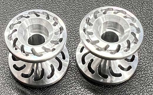 タミヤ ミニ四駆用 ベアリングアルミローラー（切削加工品）2段アルミローラーセット（13-12ｍｍ）H827282-837282 ミニ四駆 アルミローラー 東原工業所 岐阜県 F4N-1890