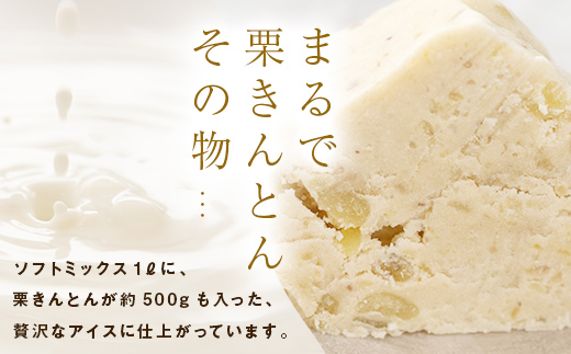 栗きんとん アイス アイスクリーム 6個 ギフト おすすめ 人気 アイス デザート スイーツ 送料無料 詰合せ 冷凍 お取り寄せ グルメ 人気 お届け：入金確認後、2週間程度で発送 F4N-0832