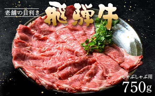 牛肉 飛騨牛 ロース肉 しゃぶしゃぶ用 750g 牛 肉 ロース しゃぶしゃぶ 赤身 飛騨 F4N-1743