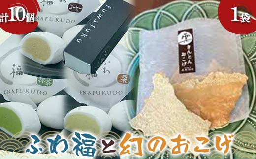 〈御菓子司 恵那福堂〉ふわ福10個＋幻のおこげ1個 和菓子 お茶菓子 お茶請け お菓子 菓子 食品 F4N-2452