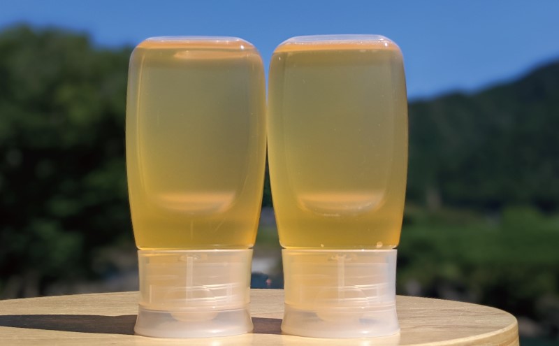 合計600g 天然蜂蜜 国産蜂蜜 非加熱 生はちみつ 岐阜県 美濃市産 初夏 (蜂蜜300g入りピタッとボトル2本セット)B10 深田養蜂のハチミツ