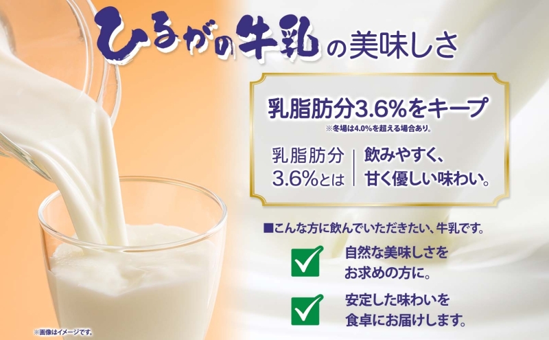 定期便 3ヵ月連続 全3回 ひるがの 牛乳 1000ml 5本セット 成分無調整 岐阜県産 生乳100％使用 種類別牛乳 産地指定 酪農家指定 ミルク 1リットル パック 送料無料 美濃酪連 岐阜県 美濃市
