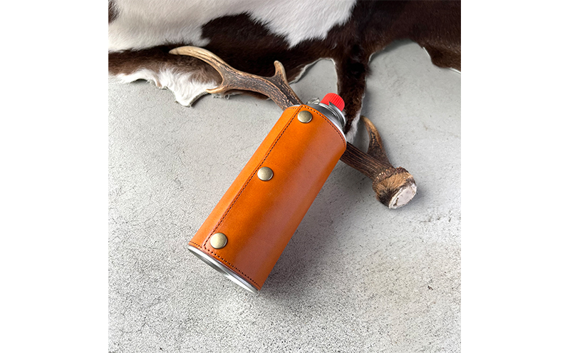 本革 CB缶カバー【CB缶250g】 栃木レザー　ブラック