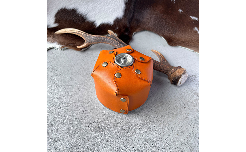 本革 OD缶カバー【OD缶230g】 栃木レザー　ブラウン