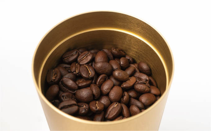 茶筒　キャニスター　canister-S　金　密閉容器　アルマイト加工商品