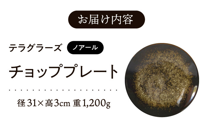 【美濃焼】 テラグラーズ チョッププレート ノアール 1客 瑞浪市 / アワサカ 食器 大皿 プレート [AZAD015]