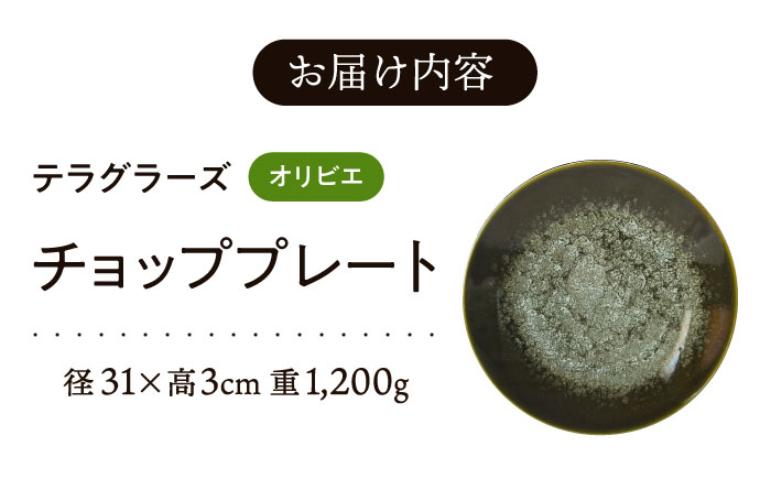 【美濃焼】 テラグラーズ チョッププレート オリビエ 1客 瑞浪市 / アワサカ 食器 大皿 プレート [AZAD017]