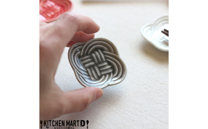 【美濃焼】 結 箸置き皿 墨 4枚セット 瑞浪市 / JS企画 / 小田陶器 食器 プレート 皿 カトラリーレスト 黒 [AZAZ293] 墨