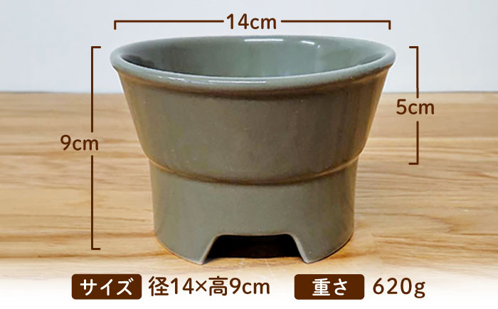 【美濃焼】 陶器製ペット用フードボウル 丸高台プレーンフードボウル M グレー pet112 瑞浪市 / ながしまプランニングオフィス エサ入れ 餌皿 犬 猫 [AZBM135] グレー