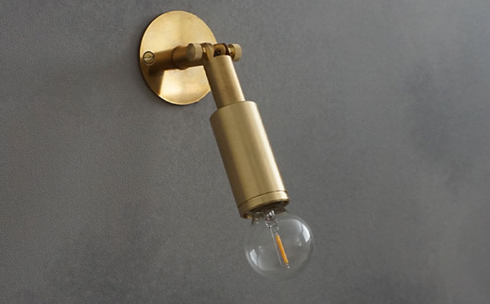 CTSH LIGHT. Mjuk ミューク ＜CIRCLE E17＞ 壁付け ブラケットライト 瑞浪市 / ジオニック 照明器具 ソケット 真鍮 ゴールド [AZBQ130]