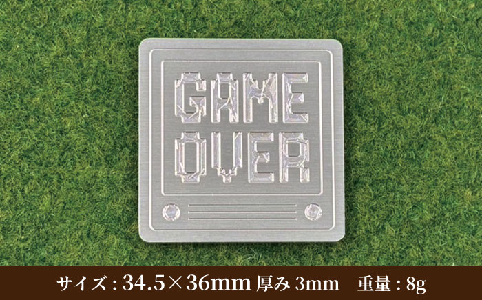 ボールマーカー GAMEOVER 【PAGANICA TOOLS】 瑞浪市 / ジオニック ゴルフ ギフト 高級 [AZBQ163]