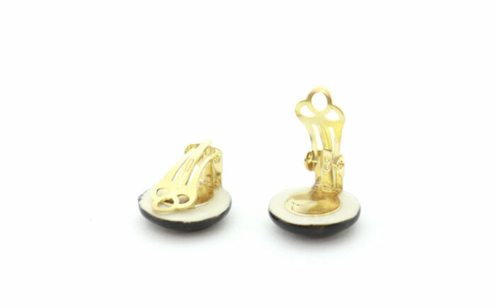 【美濃焼】 紫むら タイル イヤリング 直径15mm 瑞浪市 / TILEmade タイル アクセサリー ハンドメイド [AZCD032]