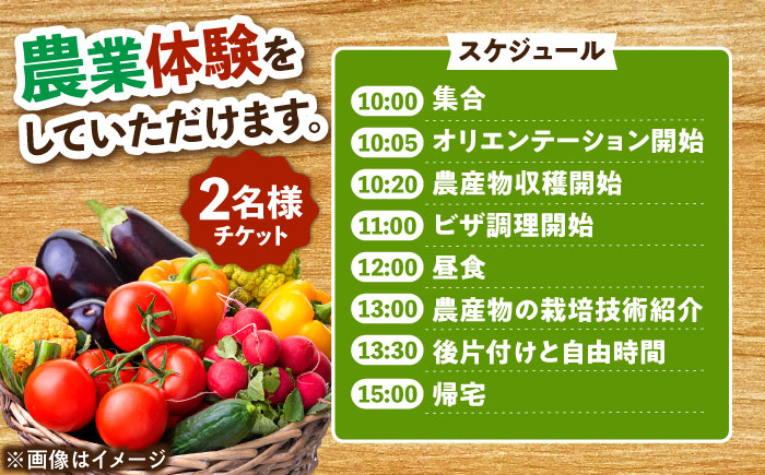 ポランの広場 農業体験チケット 2名様分 瑞浪市 [AZCE001]