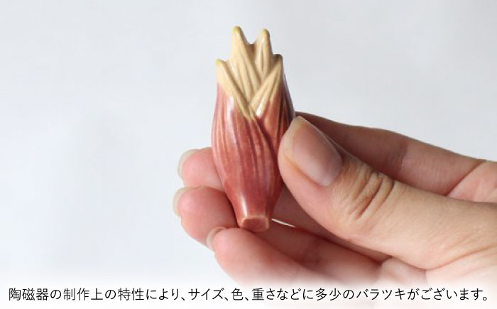 【美濃焼】 手づくり 箸置き 5種セット 野菜(薬味) gf423 瑞浪市 / イホシロ窯 [AZCG014]