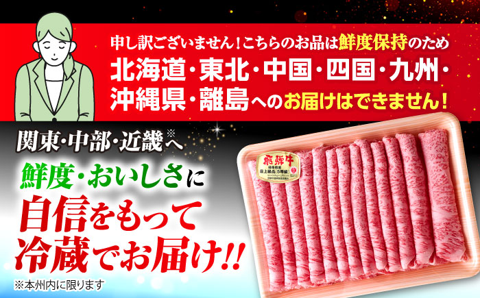 ※冷蔵配送/地域限定※ 飛騨牛 ロース すき焼き用 500g 瑞浪市 / きなぁた瑞浪 和牛 国産 岐阜県産 [AZCI031]