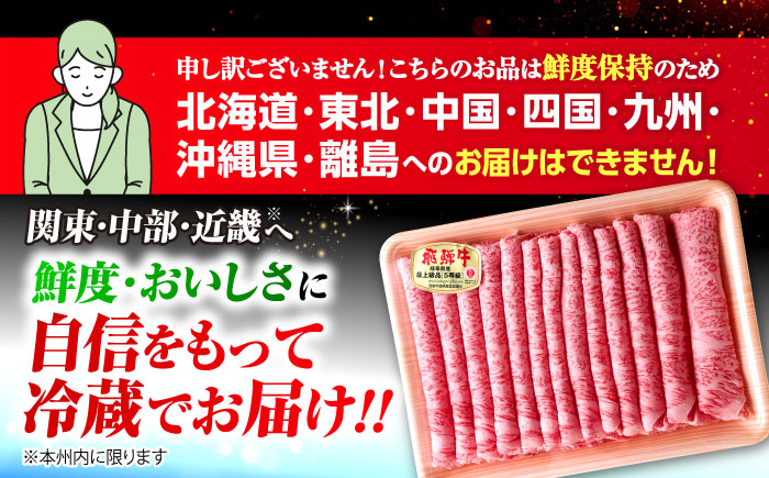 【3回定期便】 ※冷蔵配送/地域限定※ 飛騨牛 ロース すき焼き用 500g 瑞浪市 / きなぁた瑞浪 和牛 国産 岐阜県産 [AZCI083]