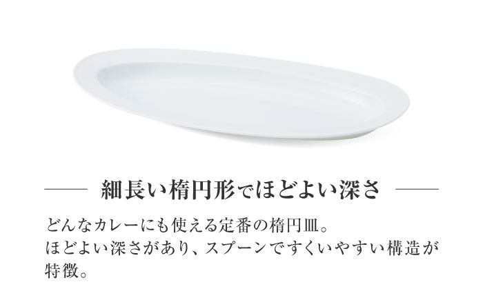 【美濃焼】 miyama.のカレーのうつわ いつものカレー皿 白磁 瑞浪市 / ミヤマプランニング 食器 皿 プレート [AZCM056] 白磁