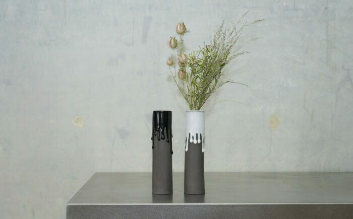 Hanano Shizuku Lavender 白 瑞浪市 / nozan 花瓶 フラワーベース [AZCQ003]